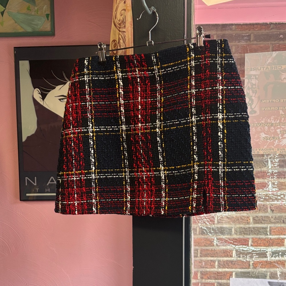 Primark Tartan Mini Skirt - Red, Black, Yellow - Picture 1 of 4